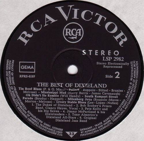 Cover zu Various - The Best Of Dixieland | Vinyl | Jazz | Germany Schallplatten Ankauf