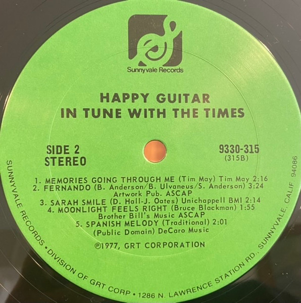 Cover zu Tim May - Happy Guitar - In Tune With The Times | 1977 | Vinyl | Jazz | US