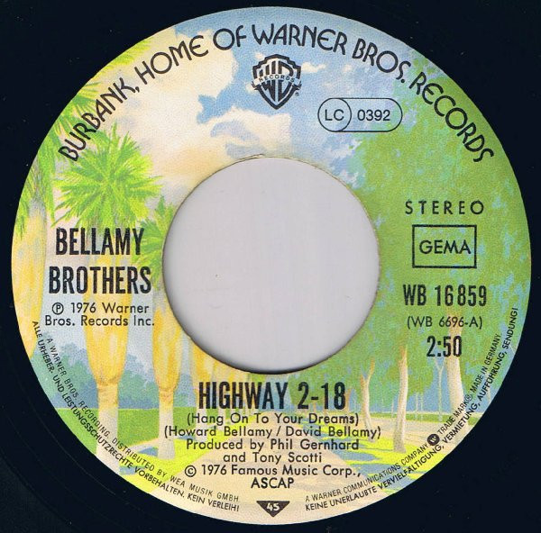 Cover zu Bellamy Brothers - Highway 2-18 (Hang On To Your Dreams) | 1976 | Vinyl | Rock | Germany