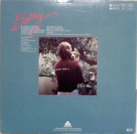 Cover zu Barry Manilow - Barry | 1980 | Vinyl | Rock | Germany