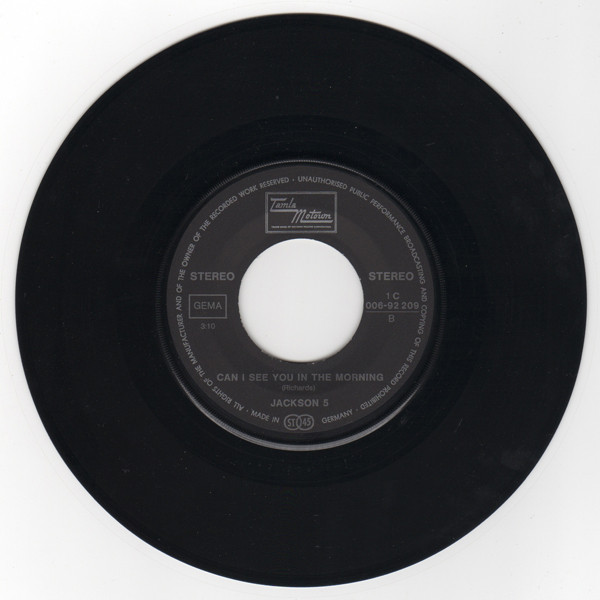Cover zu The Jackson 5 - Goin' Back To Indiana / Can I See You In The Morning | 1971 | Vinyl | Rock, Funk / Soul | Germany Schallplatten Ankauf
