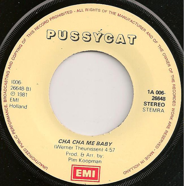Cover zu Pussycat (2) - Then The Music Stopped / Cha Cha Me Baby | 1981 | Vinyl | Electronic | Netherlands