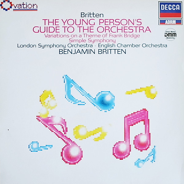 Cover zu Benjamin Britten, London Symphony Orchestra / English Chamber Orchestra - Young Person's Guide To The Orchestra / Variations On A Theme Of Frank Bridge | 1987 | Vinyl | Classical | Germany Schallplatten Ankauf