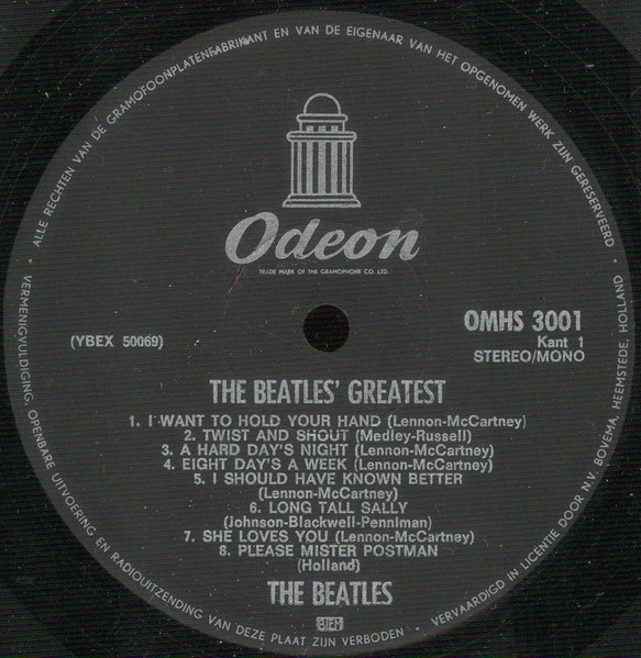 Cover zu The Beatles - Beatles' Greatest | Vinyl | Rock | Netherlands Schallplatten Ankauf