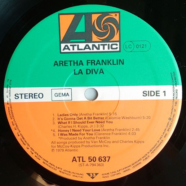 Cover zu Aretha Franklin - La Diva | 1979 | Vinyl | Funk / Soul | Europe Schallplatten Ankauf