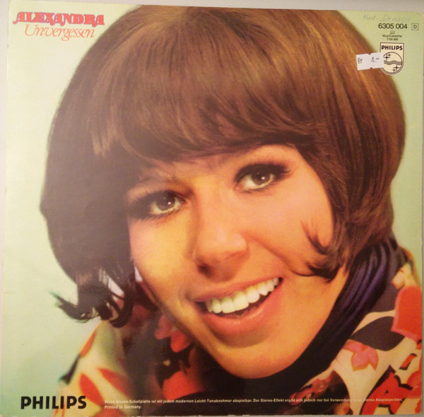 Cover zu Alexandra (7) - Unvergessen | 1970 | Vinyl | Pop | Germany