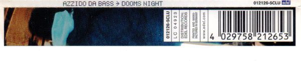 Cover zu Azzido Da Bass - Dooms Night | 2000 | Vinyl | Electronic | Germany