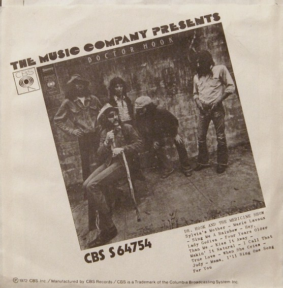 Cover zu Dr. Hook & The Medicine Show - Sylvia's Mother | 1972 | Vinyl, 45 RPM, 7