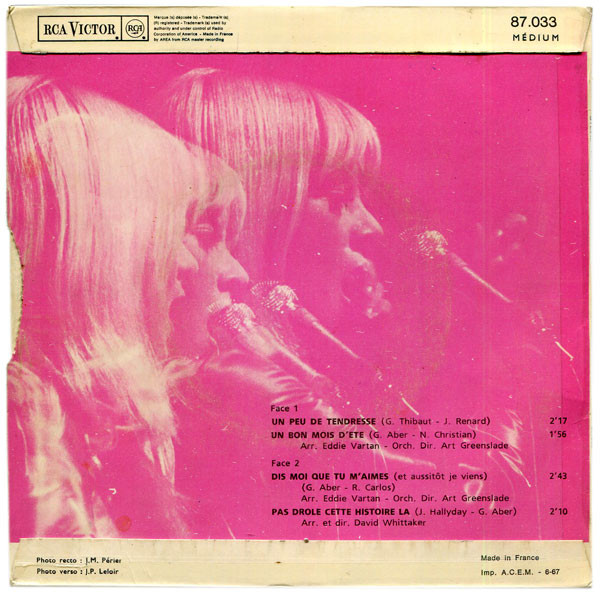 Cover zu Sylvie Vartan - Un Peu De Tendresse | 1967 | Vinyl | Pop | France
