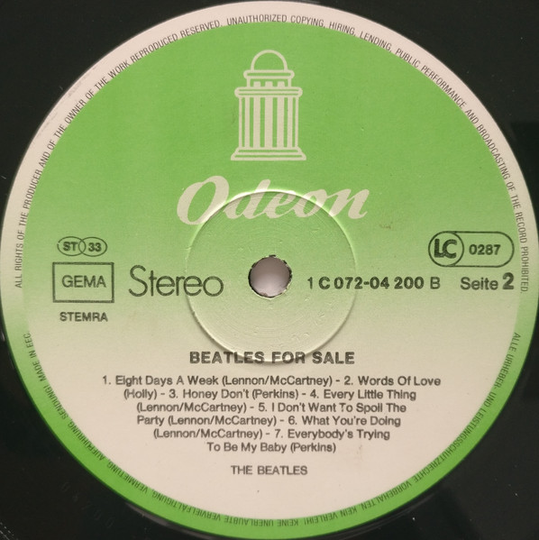 Cover zu The Beatles - Beatles For Sale | 1981 | Vinyl | Rock, Pop | Germany Schallplatten Ankauf