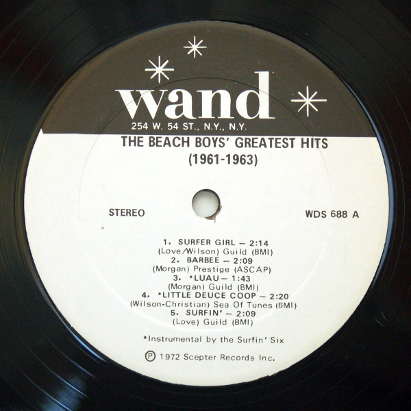 Cover zu The Beach Boys / The Surfin' Six - The Beach Boys' Greatest Hits (1961-1963) | 1972 | Vinyl | Rock, Pop | US Schallplatten Ankauf