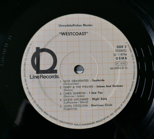 Cover zu Various - Westcoast | 1980 | Vinyl | Rock | Germany