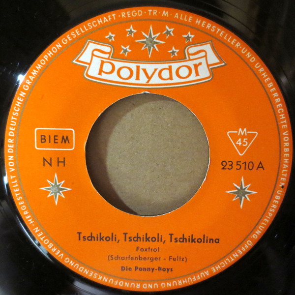 Cover zu Die Ponny-Boys - Tschikoli, Tschikoli, Tschikolina / Anne-Lu | 1957 | Vinyl | Pop | Germany Schallplatten Ankauf