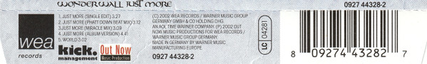 Cover zu Wonderwall - Just More | 2002 | Vinyl | Rock, Pop | Germany Schallplatten Ankauf