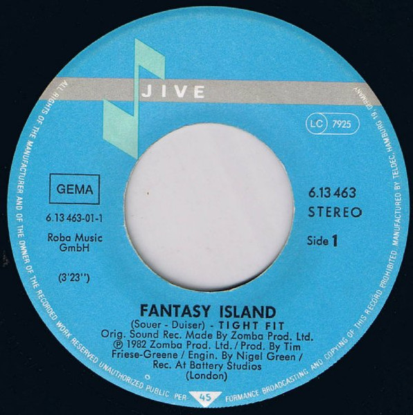 Cover zu Tight Fit - Fantasy Island | 1982 | Vinyl | Electronic | Germany
