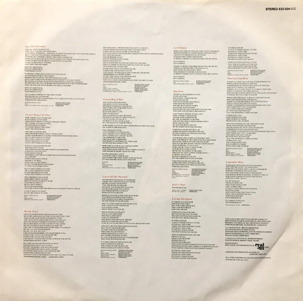 Cover zu Chris Rea - Dancing With Strangers | 1987 | Vinyl, LP, Album | Rock, Pop | Europe