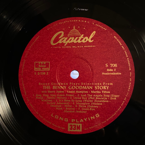 Cover zu Benny Goodman - Benny Goodman Plays Selections From The Benny Goodman Story | 1956 | Vinyl | Jazz | Germany Schallplatten Ankauf