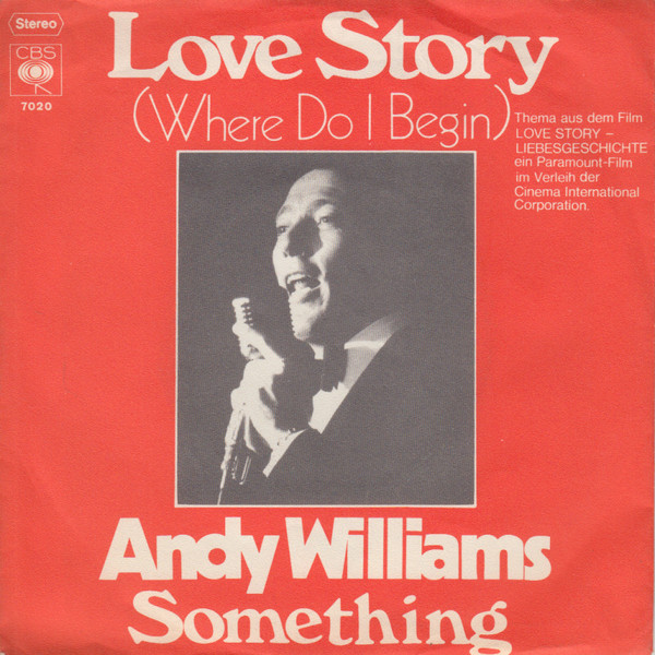 Cover zu Andy Williams - Love Story (Where Do I Begin) | 1970 | Vinyl | Pop | Germany Schallplatten Ankauf