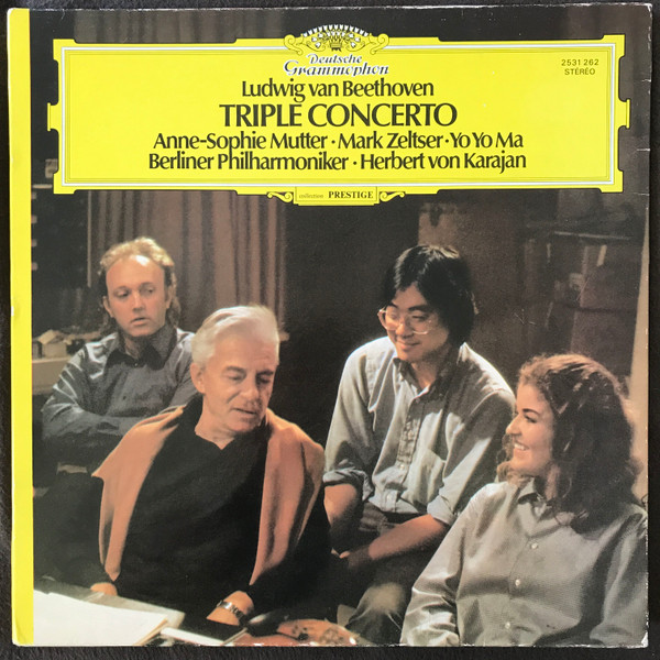 Bild Ludwig van Beethoven – Berliner Philharmoniker, Mark Zeltser, Yo-Yo Ma, Anne-Sophie Mutter, Herbert von Karajan – Triple Concerto | 1980 | Vinyl, LP, Stereo | Classical | France Schallplatten Ankauf