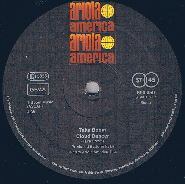 Cover zu Taka Boom - Night Dancin' | 1979 | Vinyl | Funk / Soul | Germany Schallplatten Ankauf