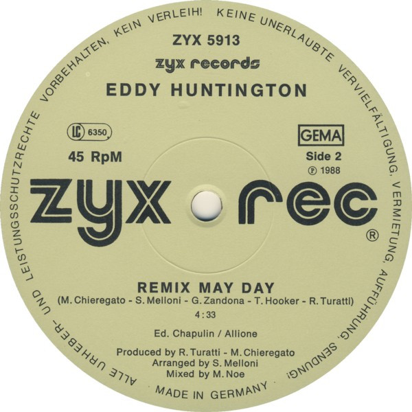 Cover zu Eddy Huntington - May Day | 1988 | Vinyl | Electronic | Germany