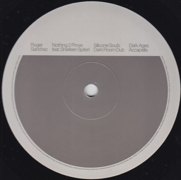 Cover zu Roger Sanchez Featuring Sharleen Spiteri - Nothing 2 Prove | 2002 | Vinyl | Electronic | UK