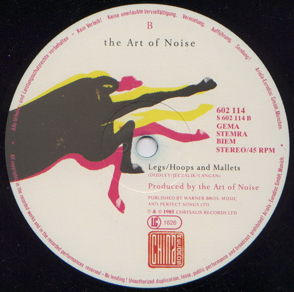 Cover zu The Art Of Noise - Legs | 1985 | Vinyl | Electronic | Europe