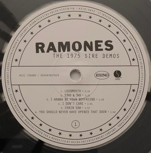 Cover zu Ramones - The 1975 Sire Demos | 2024 | Vinyl | Rock | Worldwide Schallplatten Ankauf