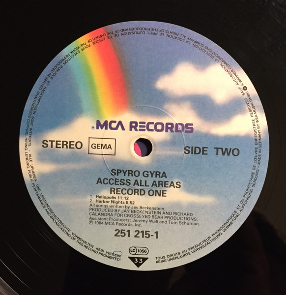 Cover zu Spyro Gyra - Access All Areas | 1984 | Vinyl | Jazz | Germany