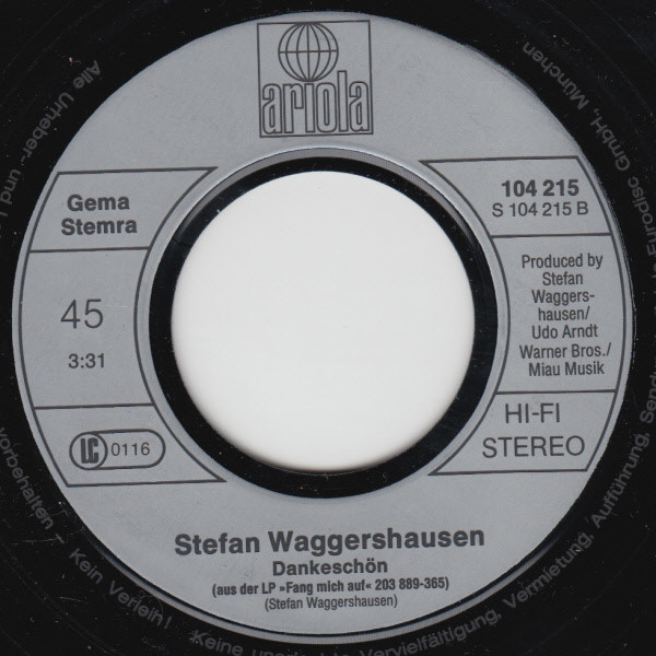 Cover zu Stefan Waggershausen - Und Der Teufel Schaut Mir Über Die Schulter | 1982 | Vinyl | Pop | Germany
