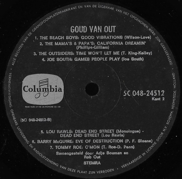 Cover zu Rob Out - Goud Van Out | 1971 | Vinyl | Rock, Funk / Soul, Pop | Netherlands