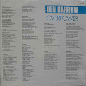 Cover zu Den Harrow - Overpower | Vinyl | Electronic | Europe