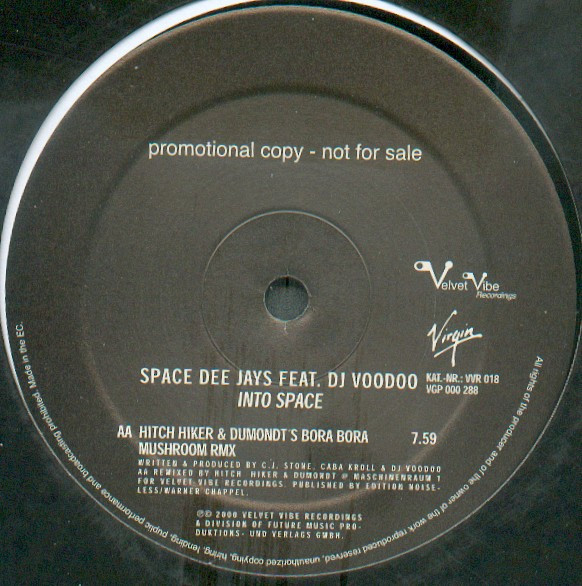 Cover zu Space Deejays Feat. DJ VooDoo - Into Space | 2000 | Vinyl | Electronic | Germany Schallplatten Ankauf