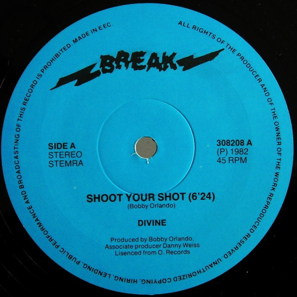 Cover zu Divine - Shoot Your Shot | 1982 | Vinyl, 12