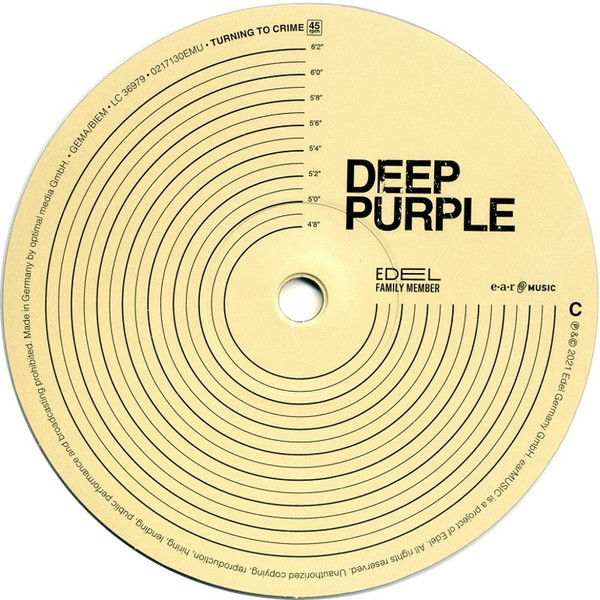 Cover zu Deep Purple - Turning To Crime | 2021 | Vinyl | Jazz, Rock, Blues, Folk, World, & Country | Germany