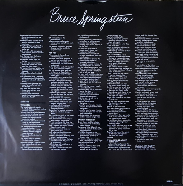 Cover zu Bruce Springsteen - Greetings From Asbury Park N.J. | 1986 | Vinyl | Rock | Europe