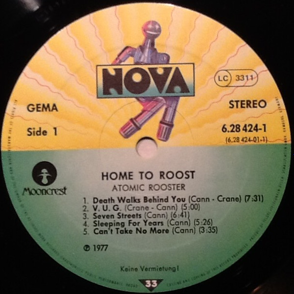 Cover zu Atomic Rooster - Home To Roost | 1977 | Vinyl, LP, Compilation, Stereo | Rock | Germany