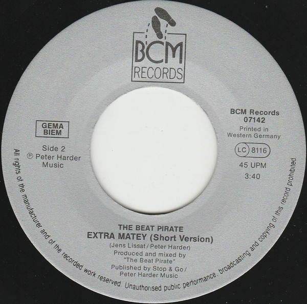 Cover zu The Beat Pirate - Are You On 1 Matey? | 1989 | Vinyl | Electronic | Germany & Switzerland Schallplatten Ankauf
