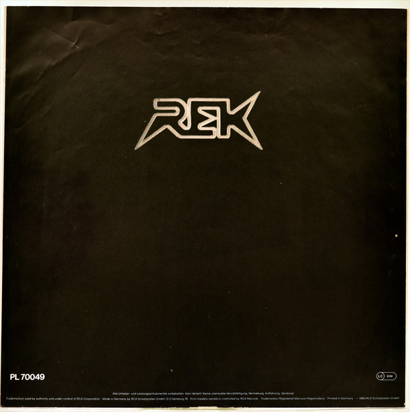 Cover zu R.E.K. - R.E.K. 1 | 1983 | Vinyl | Electronic, Rock | Germany