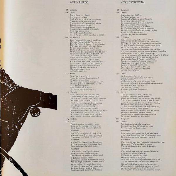 Cover zu Claudio Monteverdi - Eric Tappy, Ensemble Vocal De Lausanne Et Ensemble Instrumental De Lausanne Dir. Michel Corboz - Orfeo | 1968 | Vinyl | Classical | France