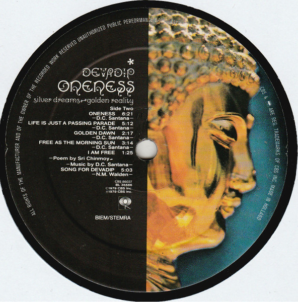 Cover zu Devadip - Oneness (Silver Dreams - Golden Reality) | 1979 | Vinyl | Jazz, Rock, Funk / Soul | Europe