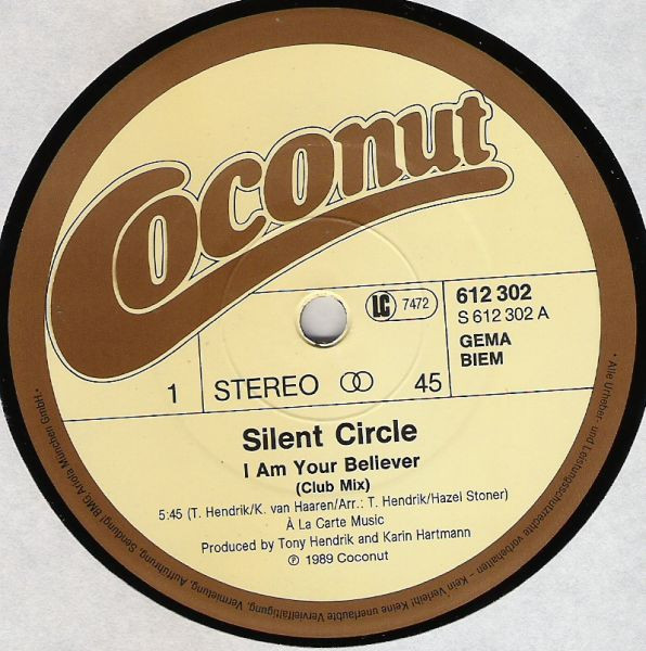 Cover zu Silent Circle - I Am Your Believer | 1989 | Vinyl | Electronic, Pop | Germany Schallplatten Ankauf