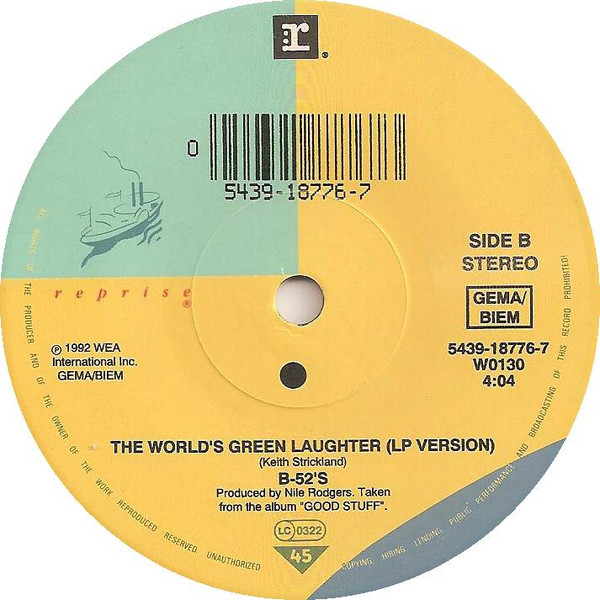 Cover zu The B-52's - Tell It Like It T-I-Is ! | 1992 | Vinyl | Rock | Europe