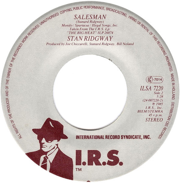 Cover zu Stan Ridgway - Camouflage | 1986 | Vinyl | Rock | Europe