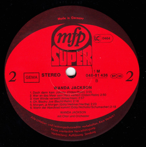 Cover zu Wanda Jackson - Wanda Jackson | Vinyl | Rock | Germany