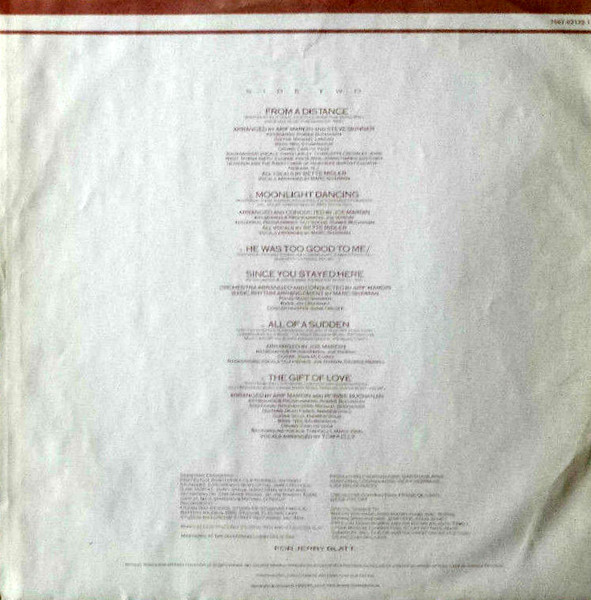 Cover zu Bette Midler - Some People's Lives | 1990 | Vinyl | Pop | Europe