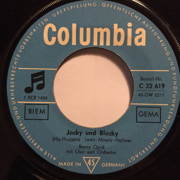 Cover zu Benny Quick - Jacky Und Blacky / Twist-Girl Und Limbo-Boy | 1964 | Vinyl | Pop | Germany Schallplatten Ankauf