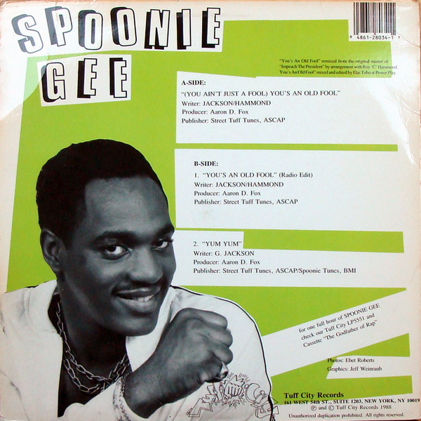 Cover zu Spoonie Gee - (You Ain't Just A Fool) You's An Old Fool | 1988 | Vinyl | Hip Hop | US