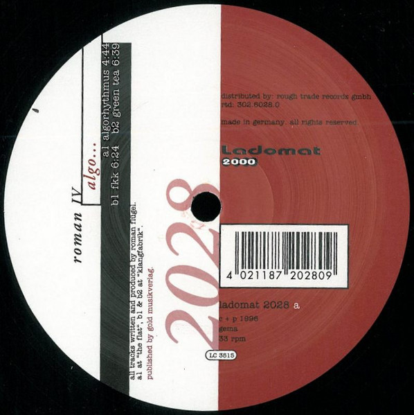 Cover zu Roman IV - Algo... | 1996 | Vinyl | Electronic | Germany Schallplatten Ankauf