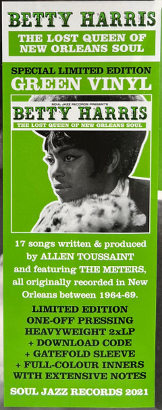 Cover zu Betty Harris - The Lost Queen Of New Orleans Soul | 2022 | Vinyl | Funk / Soul | Worldwide